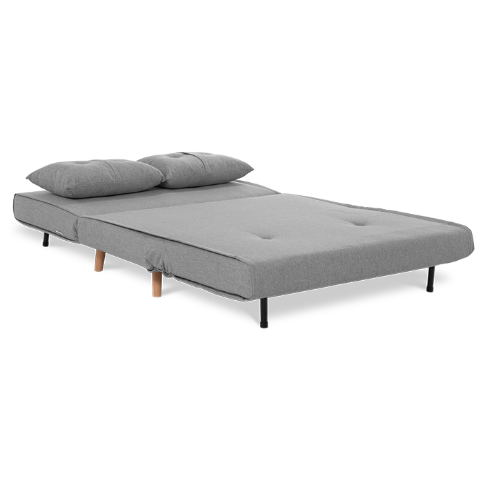 Futon Tela Gris Claro Satek | Sofá Cama y Futones | salas